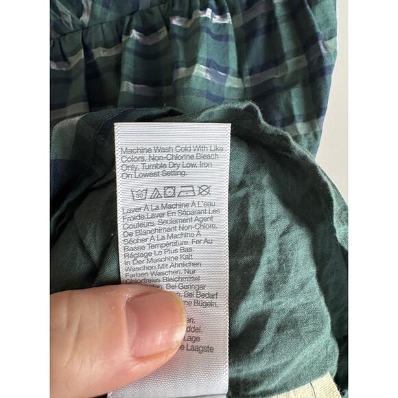 Madewell Green Plaid Mini Dress - Picture 11 of 11